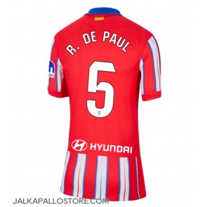 Atletico Madrid Rodrigo De Paul #5 Kotipaita Naisten 2024-25 Lyhythihainen